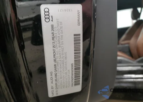 2019 Audi A5 Premium Plus z USA, uszkodzony, nr VIN WAUYNGF56KN006985